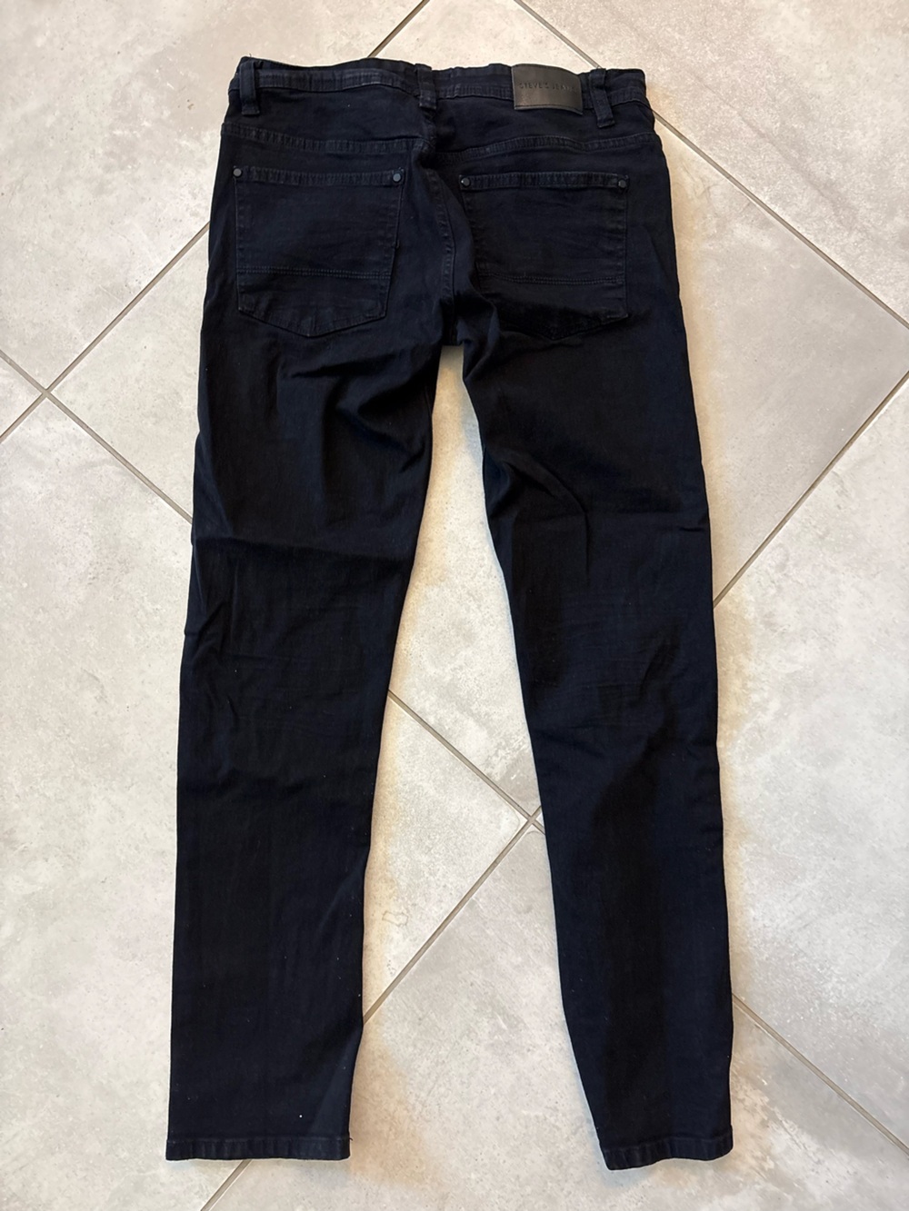 Slim Fit Black Men's Jeans - Stretch Skinny Style